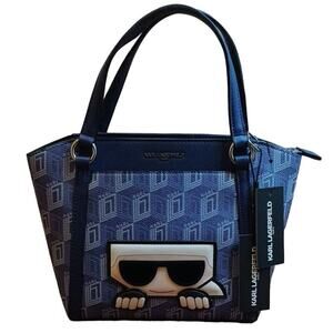 Karl Lagerfeld Paris Crossbody Iris Tote Purse Handbag NEW WITH TAGS